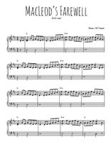 Téléchargez l'arrangement pour piano de la partition de MacLeod's Farewell en PDF